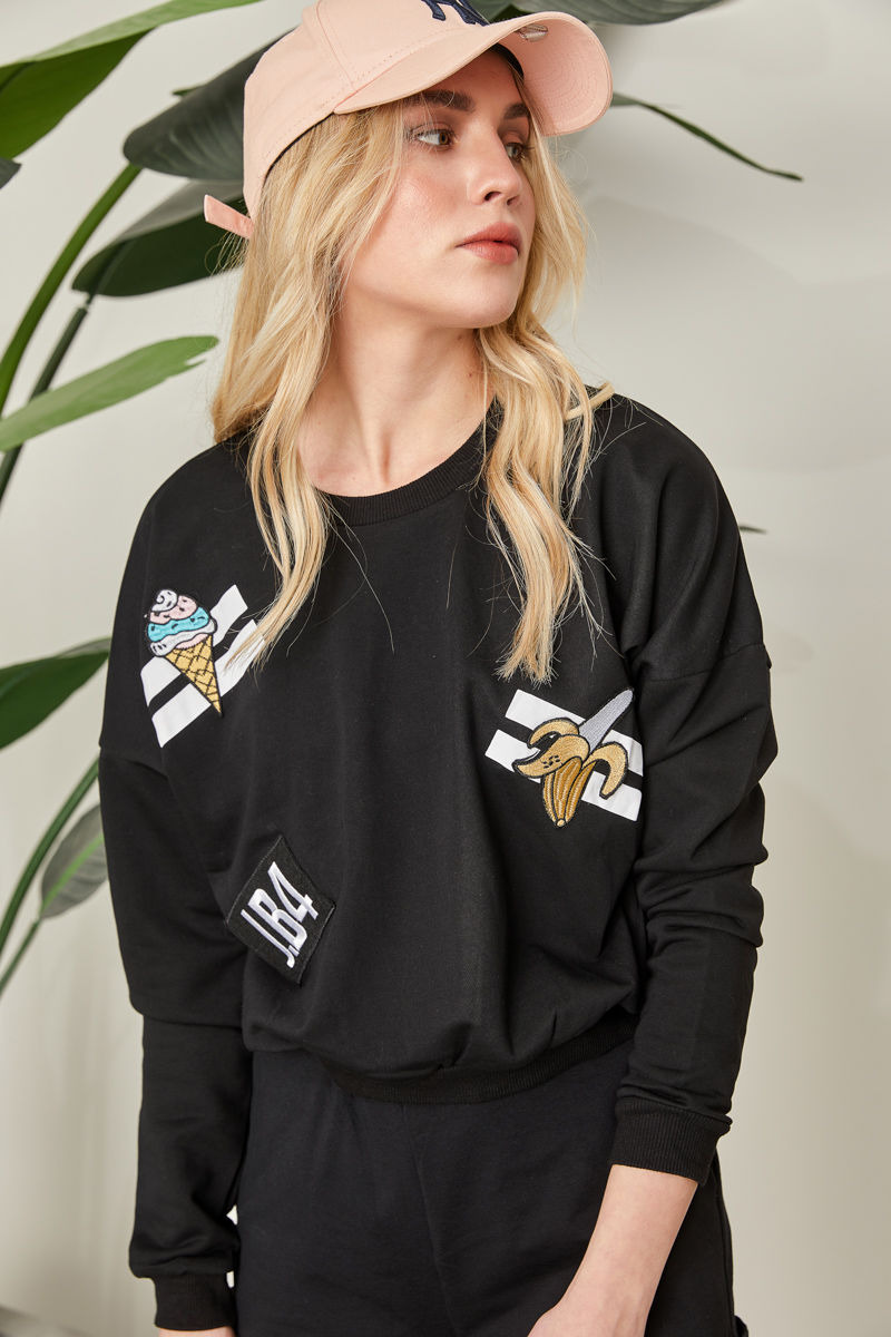 Ice cream graphic sweatshirt