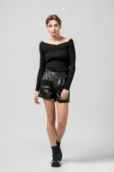Picture of Off-shoulder ribbed top