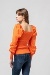 Picture of Puff sleeves knit sweater