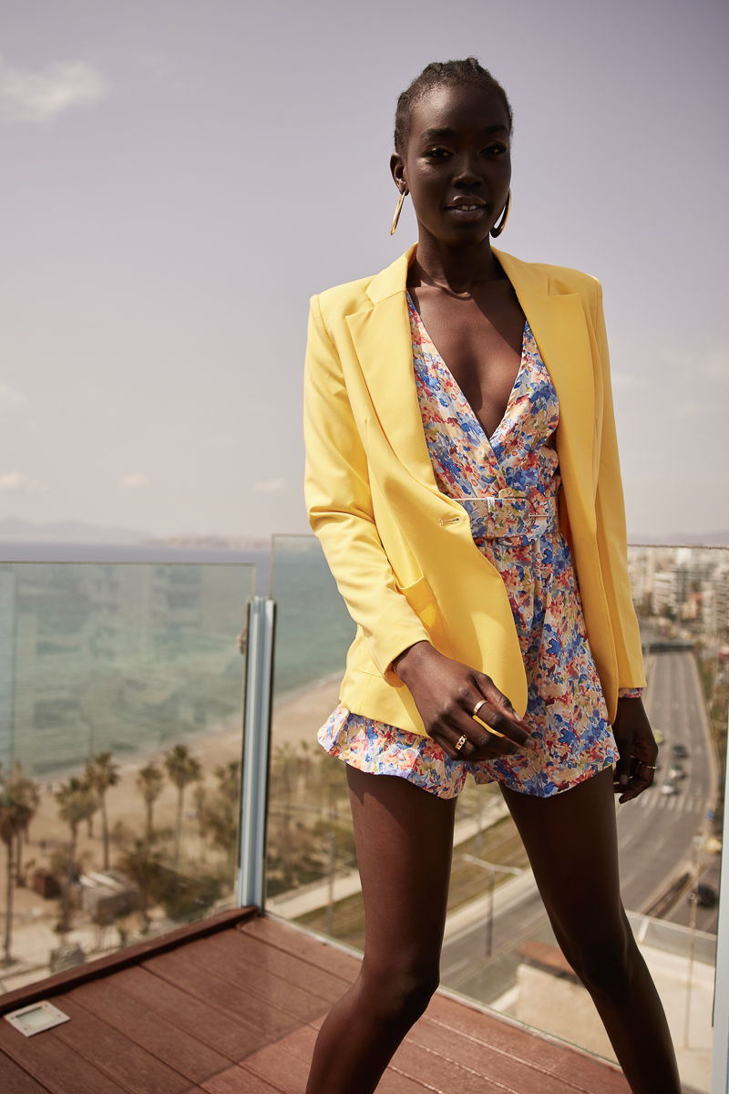 Picture of Belted wide sleeve playsuit