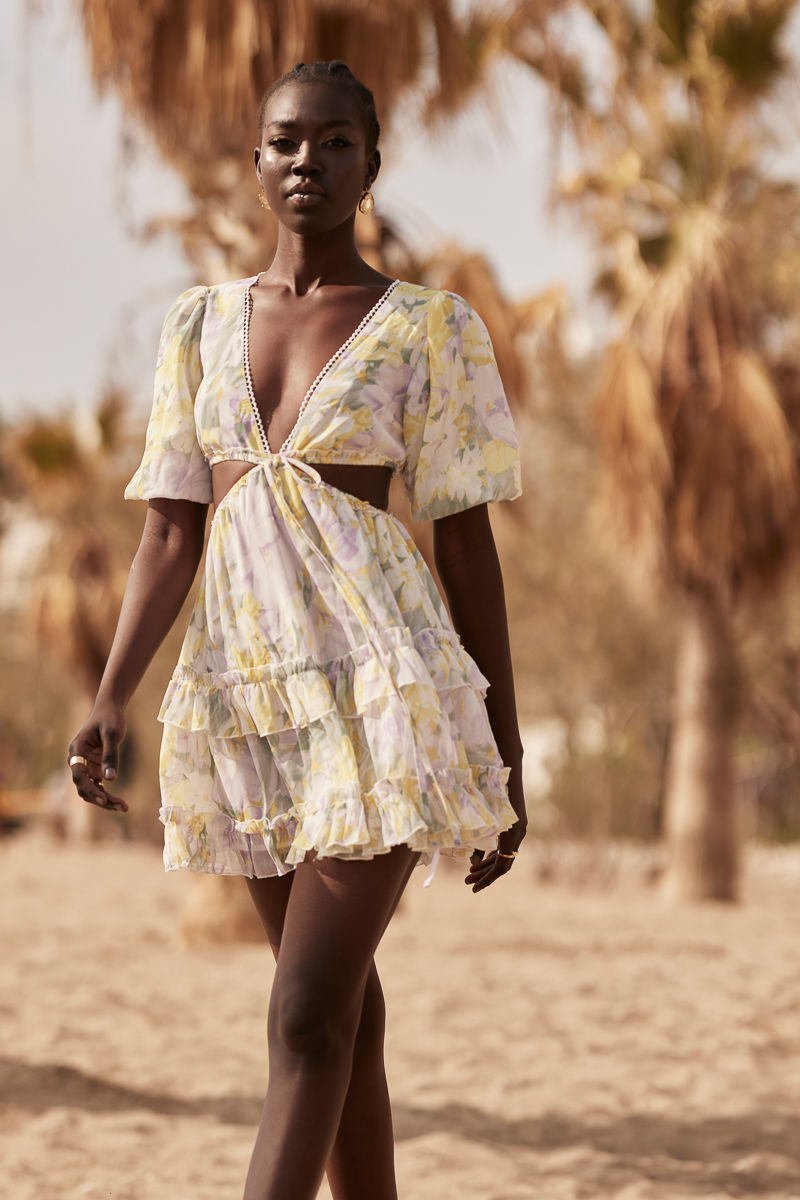 Εικόνα της Φόρεμα cut out chiffon
