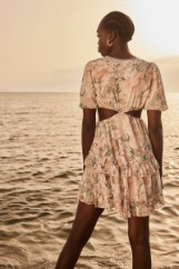 Picture of Cut-out chiffon dress