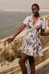 Picture of Cut-out chiffon dress