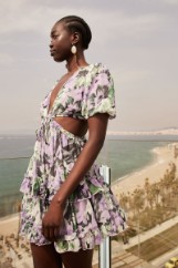 Picture of Cut-out chiffon dress