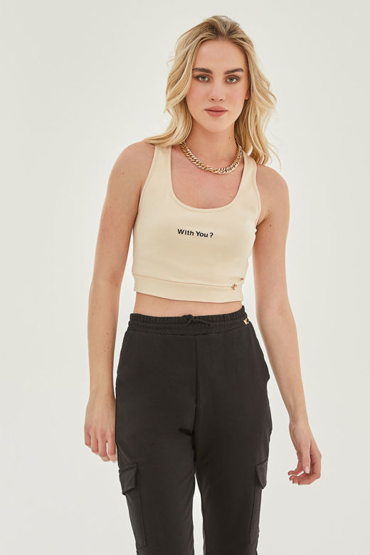 Picture of With you graphic crop top