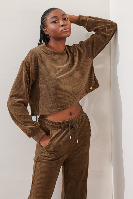 Picture of Cropped curduroy sweater