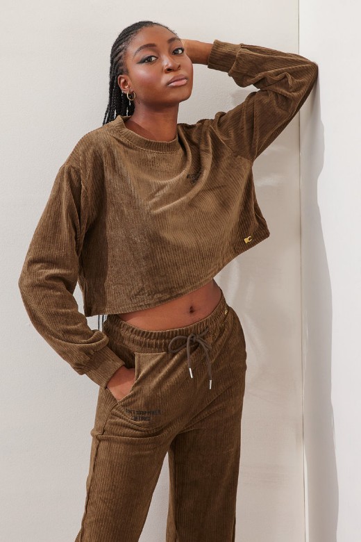 Picture of Cropped curduroy sweater