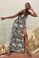 Εικόνα της Φόρεμα maxi κρουαζέ με σκίσιμο