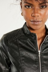 Picture of Round neck biker jacket