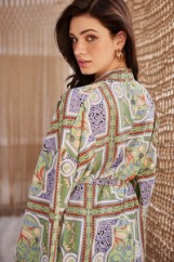 Picture of Printed long kimono