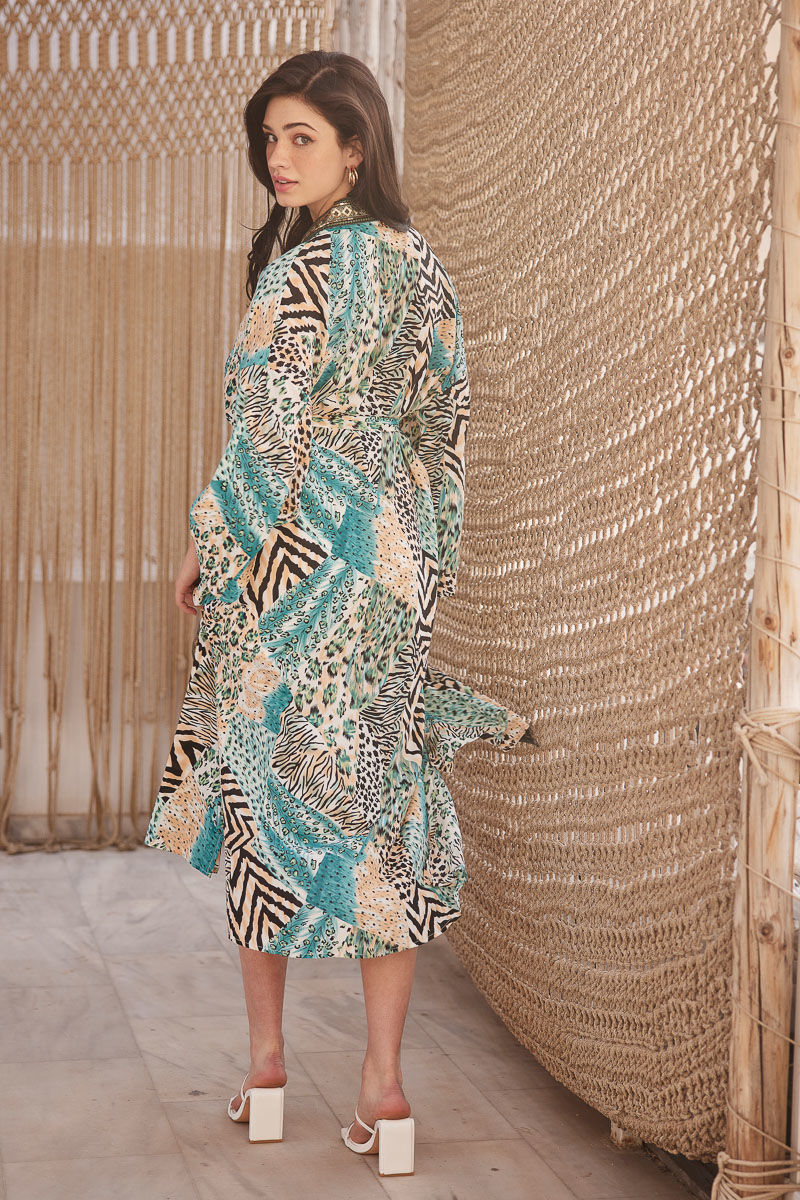 Picture of Animal print kimono