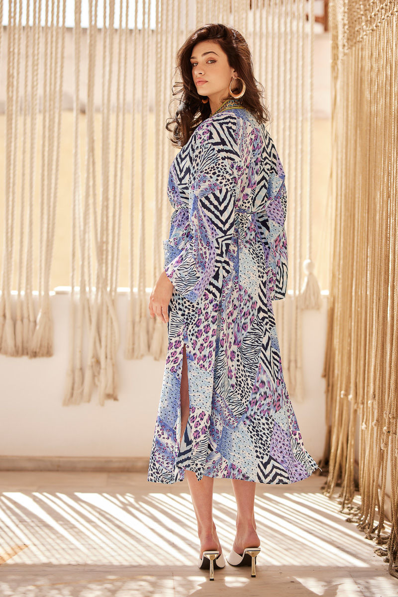 Picture of Animal print kimono