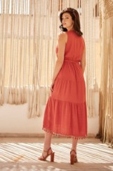 Picture of Airy dress with fringes