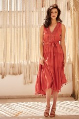 Picture of Airy dress with fringes