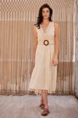Picture of Airy dress with fringes