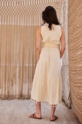 Picture of Airy dress with fringes