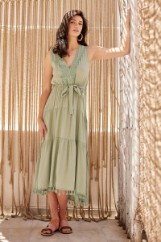 Picture of Airy dress with fringes
