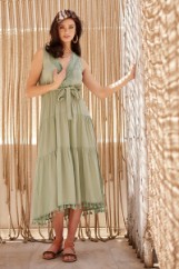 Picture of Airy dress with fringes