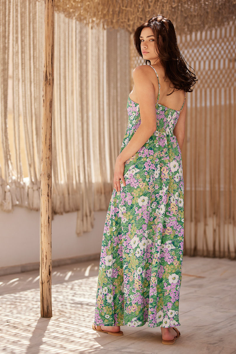 Εικόνα της Φόρεμα floral με φιόγκο