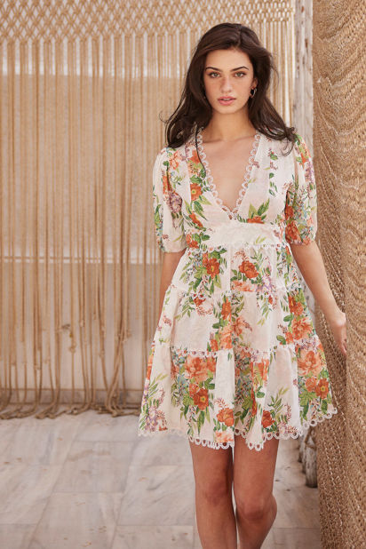 Picture of Chiffon floral dress