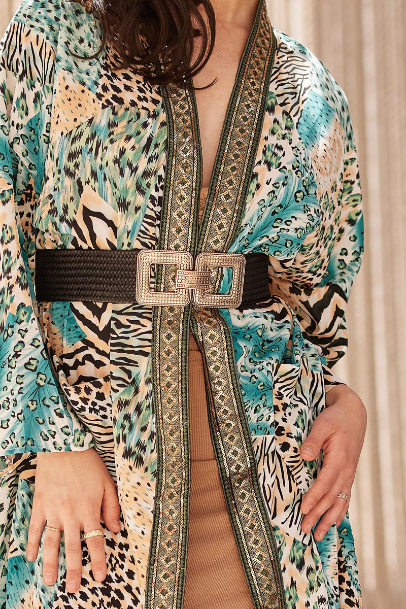 Picture of Animal print kimono