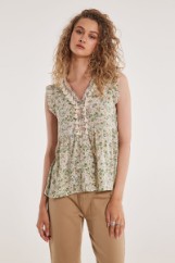 Picture of Floral blouse boho details