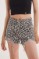 Picture of Denim animal print shorts