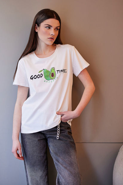 Εικόνα της T-shirt τύπωμα good times