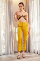 Picture of High-waisted satin pants