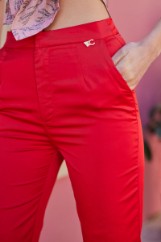 Picture of High-waisted satin pants