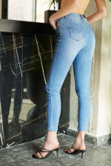 Εικόνα της Denim skinny luxury με κουμπιά