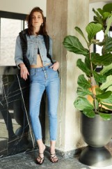 Εικόνα της Denim skinny luxury με κουμπιά