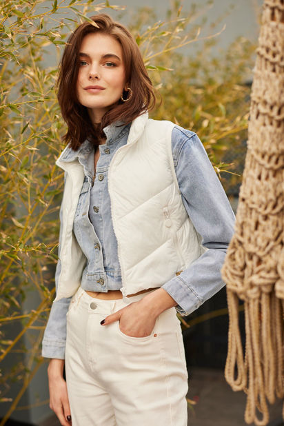 Picture of Puffer cropped gillet