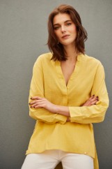 Picture of Linen sqaure neck shirt