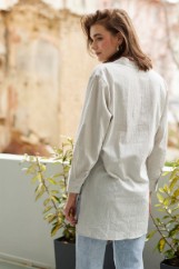 Picture of Linen sqaure neck shirt