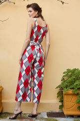 Picture of Printed jumpsuit with belt
