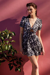 Picture of Mini tie front dress