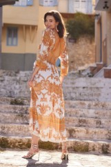 Εικόνα της Φόρεμα maxi bohemian με κρίκο