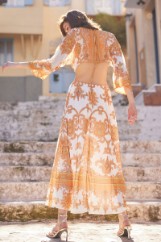 Εικόνα της Φόρεμα maxi bohemian με κρίκο