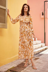 Picture of Maxi open back floral dress