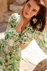 Εικόνα της Φόρεμα maxi floral με κρίκο