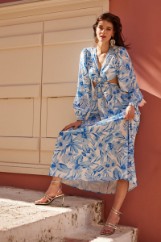 Εικόνα της Φόρεμα maxi floral με κρίκο