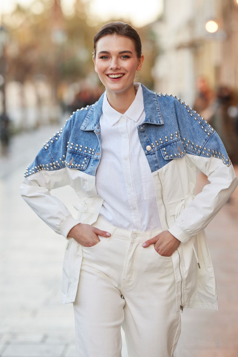 Picture of Denim oversized jacket