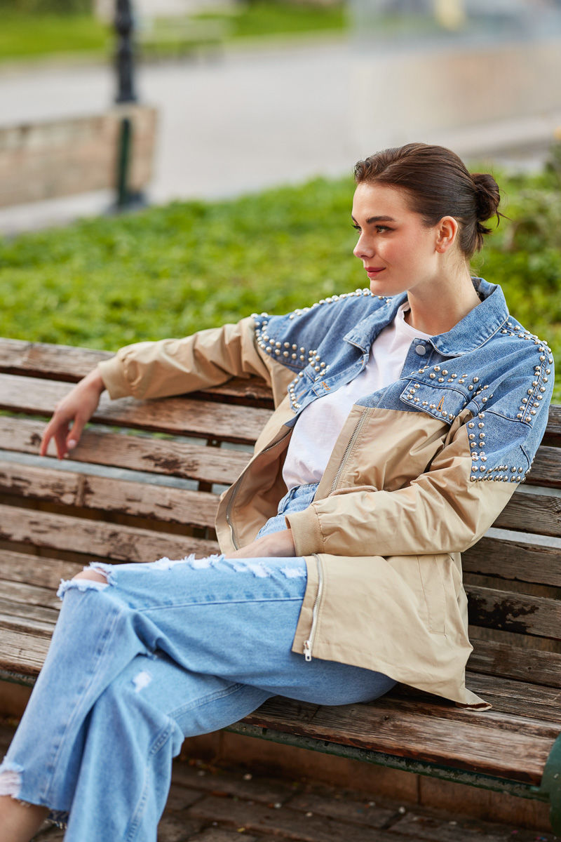 Picture of Denim oversized jacket