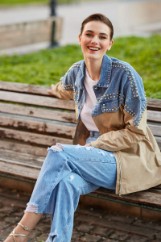 Picture of Denim oversized jacket