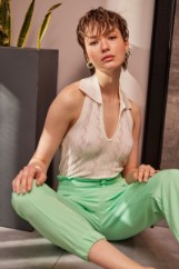 Picture of Elastic high waisted pants