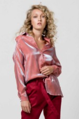 Picture of Satin glossy long sleeve shirt