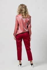 Picture of Satin glossy long sleeve shirt