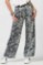 Picture of Highwaist satin snake print pants