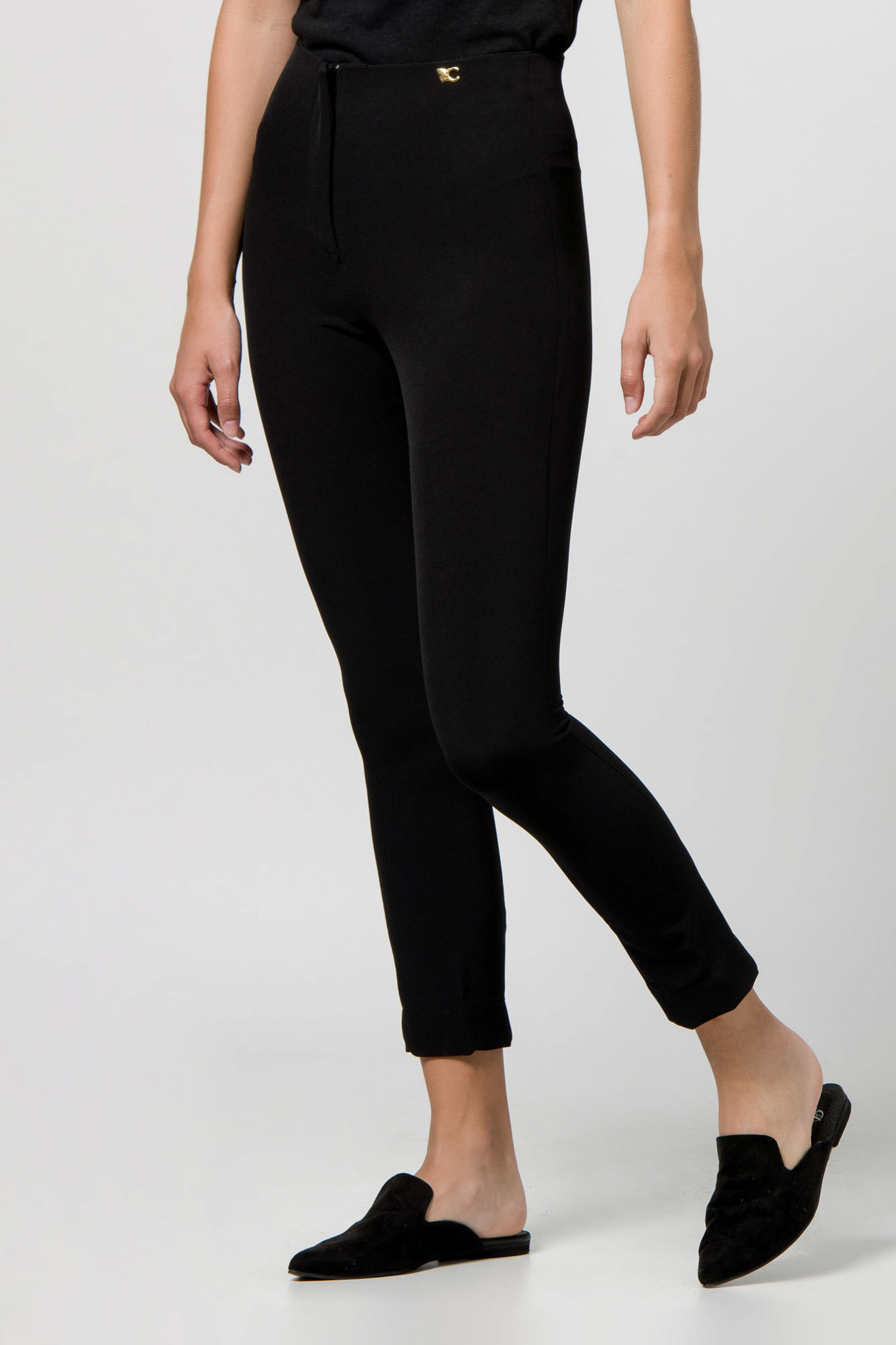 Picture of Highwaist stretch trousers cigarette line